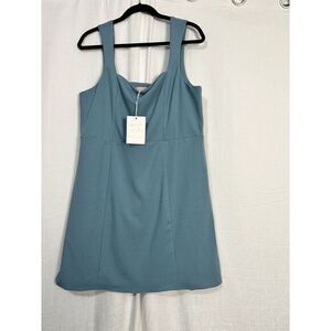 NWT Show Me Your Mumu MIDI Lined Dress Blue W/stretch Womens‎ XXL